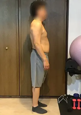 週1回で-5kg＆姿勢改善 before