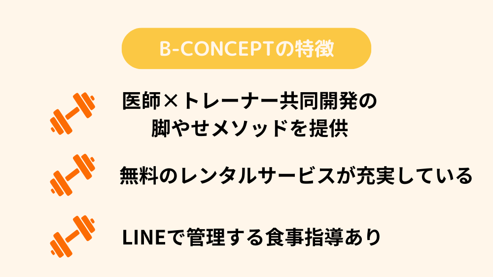 B-CONCEPTの特徴