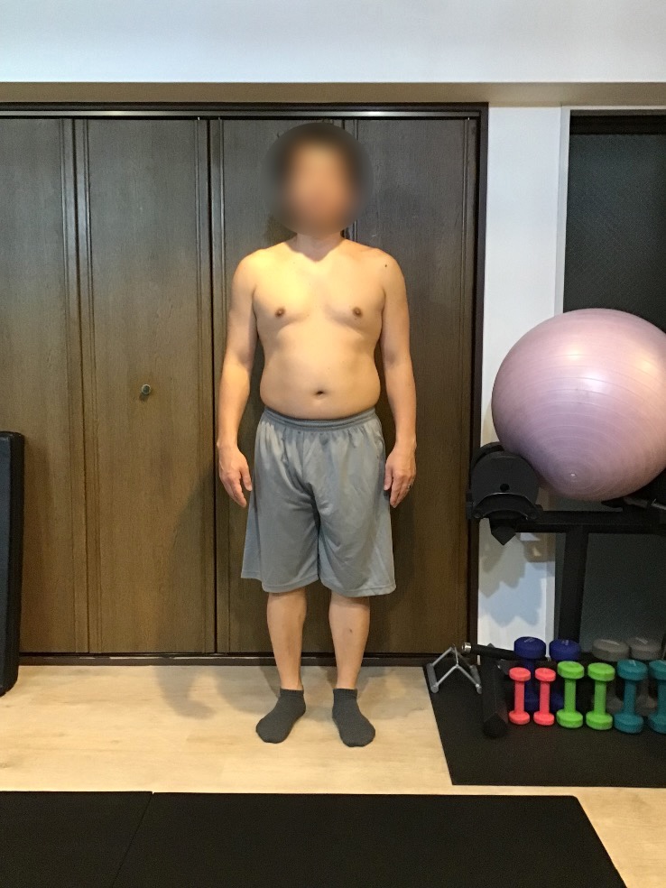 「週1回で3kg減！姿勢も良くなりました」 BEFORE