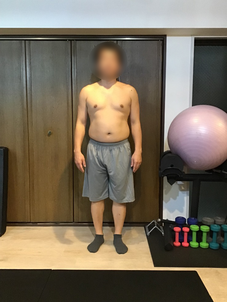 「週1回で3kg減！姿勢も良くなりました」 BEFORE
