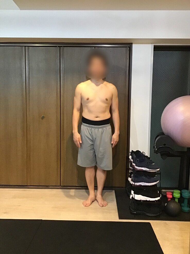 週1回でも姿勢と体重に変化 AFTER