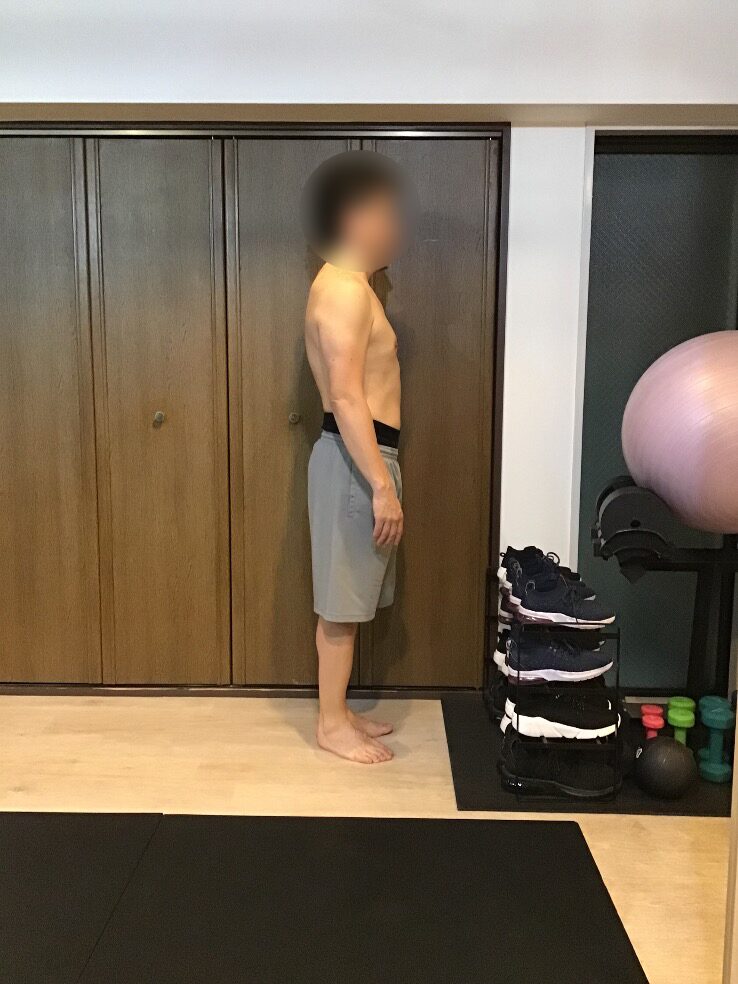 週1回でも姿勢と体重に変化 AFTER