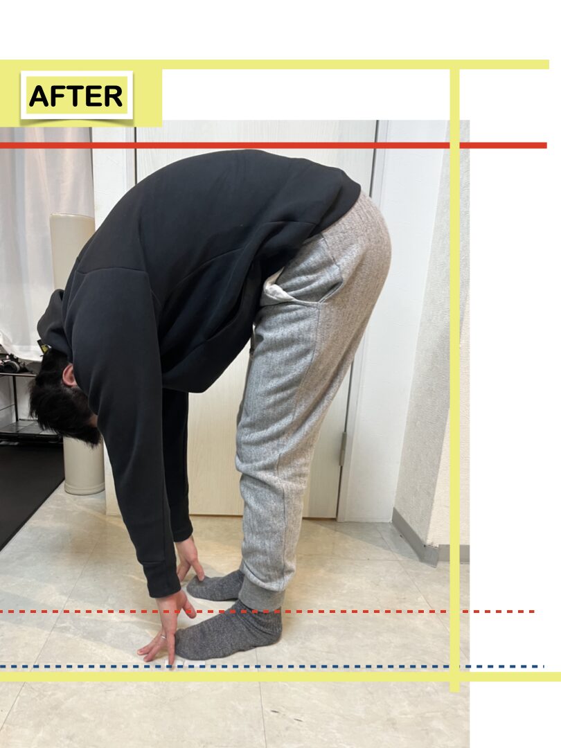 ストレッチで下半身の可動域に変化