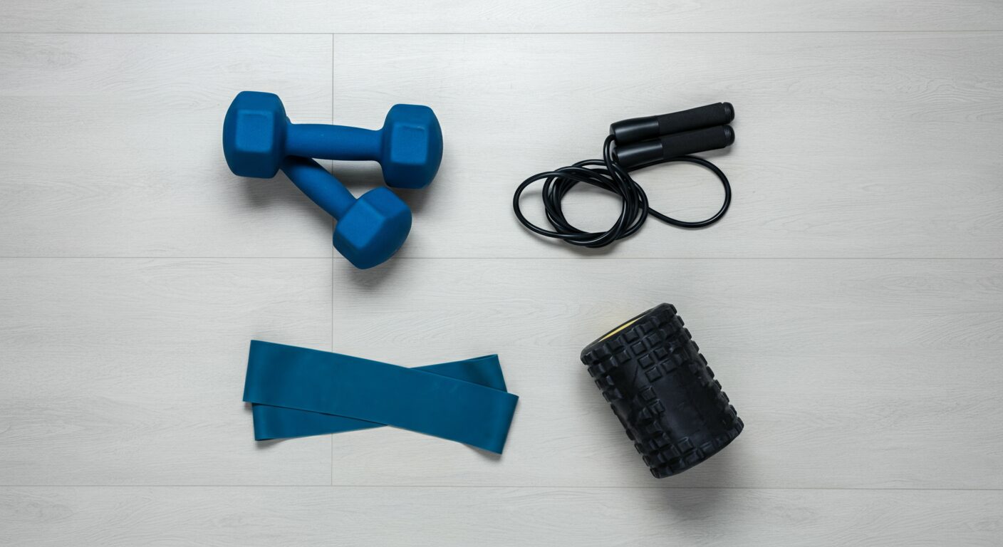 パーソナルトレーニング4種類のメニューを表すトレーニング器具