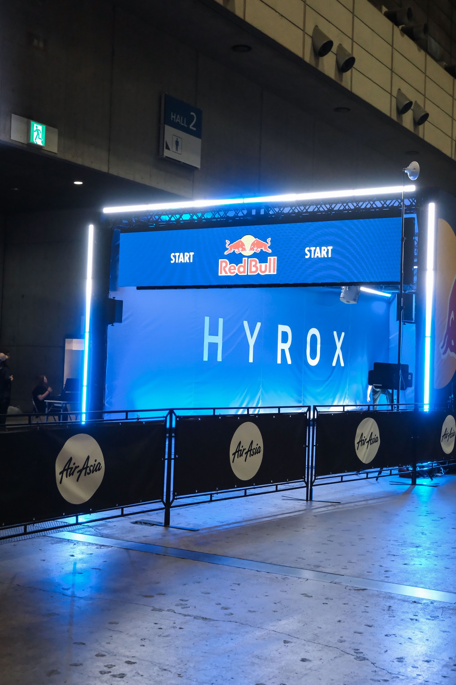 HYROXレースのステージ演出